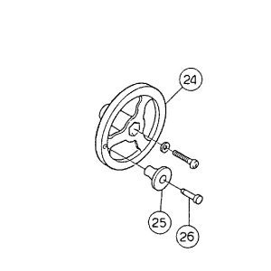 HF-500E #24 CRANK HANDLE SET