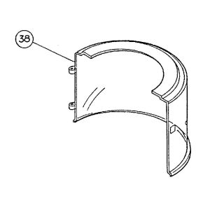 HF-500E #38 Ice Shaving Rear Cover