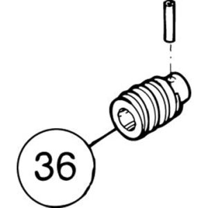 SI-100E #36 SS Worm Gear 12v DC